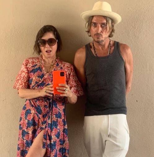 Rafferty Law’s Mom, Sadie Frost, with her boyfriend, Darren Strowger